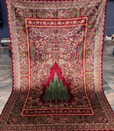 پرده ای نقشه سرو جاویدان