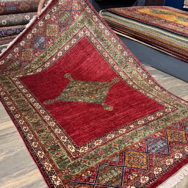 قالی قشقایی لاکی دستباف